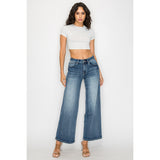 Dark Blue Flare Pants for Curves