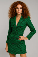 Φθινόπωρο και Χειμώνας Γυναικεία μόδα μακρύ μανίκι ζώνη διπλό