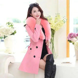 Stylish Plus Size Coat for Every Occasion-Pink-1