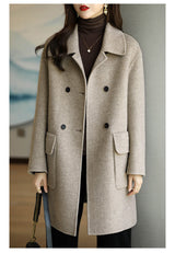 Slim Woolen Coat, Modern Cut