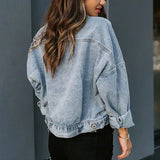 Leopard-Print Stitch Denim Jacket – Bold and Unique Streetwear-3