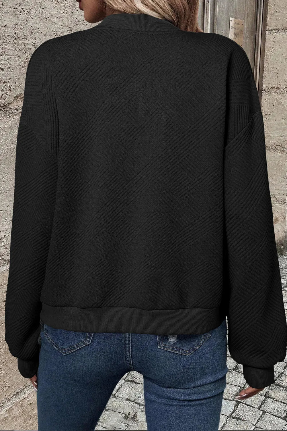 Black Leather Bomber Jacket