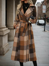 Lapel Wool Double-Breasted Coat