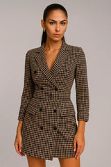 Φθινόπωρο και Χειμώνας Γυναικεία μόδα μακρύ μανίκι ζώνη διπλό