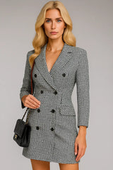 Φθινόπωρο και Χειμώνας Γυναικεία μόδα μακρύ μανίκι ζώνη διπλό