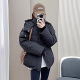 Cozy Hooded Puffer Jacket – Winter Warmth with Style-Black-3