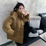 Cozy Hooded Puffer Jacket – Winter Warmth with Style-Coffee-5