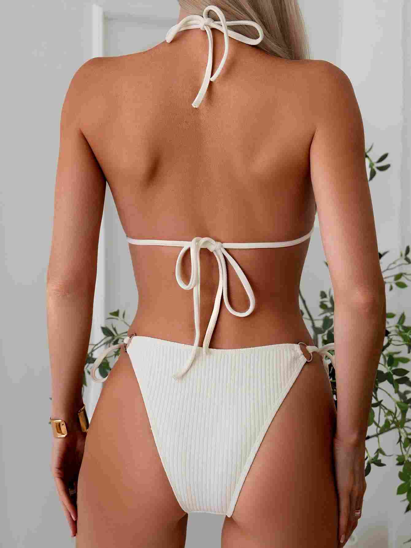 Sexy Bikini Set – Summer Side Tie Thong & Bandage Style Swimsuit for Women