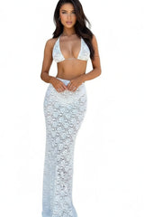 White Lace Bikini Set