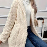Cozy Hooded Button Cardigan Coat