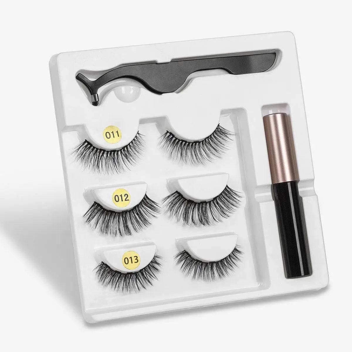 A Pair Of False Eyelashes With Magnets In Fashion-MixedF-9