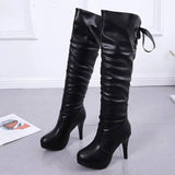 all-match high heel women over the knee boots-2