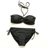 Bikini European And American Fashion Three-point Swimsuit-Black-4