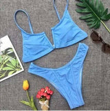 Bikini sexy multi-color optional swimsuit-Lakeblue-13