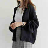 Cardigan sweater-black-8