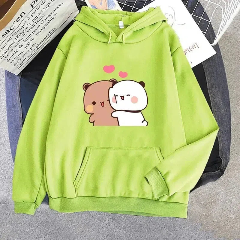 Cartoon Panda Bubu And Dudu Women Plus Size Hoodie-5