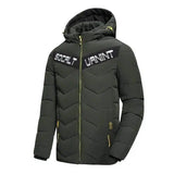 Casual hooded down jacket-Army Green-5