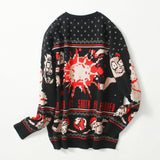 Christmas sweater couple loose jacquard sweater-3