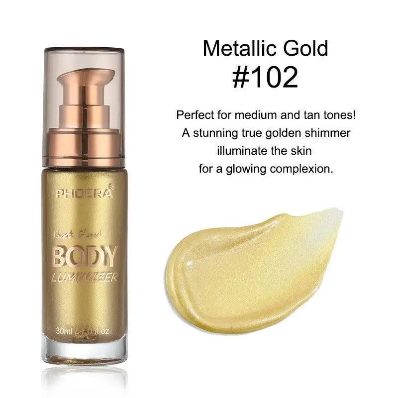 Creative Simple Body Brightening Liquid Highlighter-MetallicGold-4