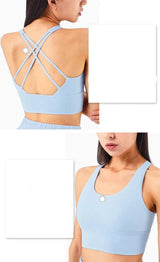 Cross Beauty Back Yoga Bra Women-3