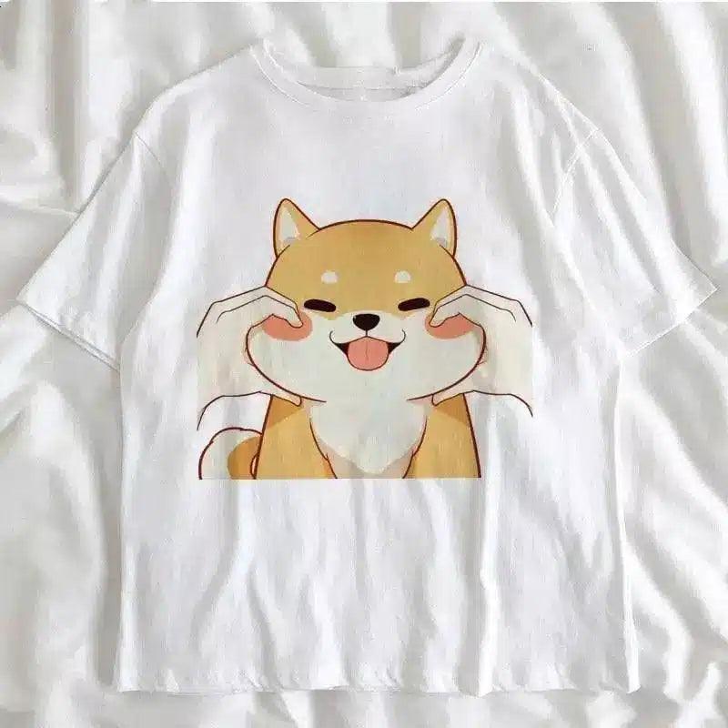 LOVEMI - Lovemi - Cute Shiba Inu print male and female couple