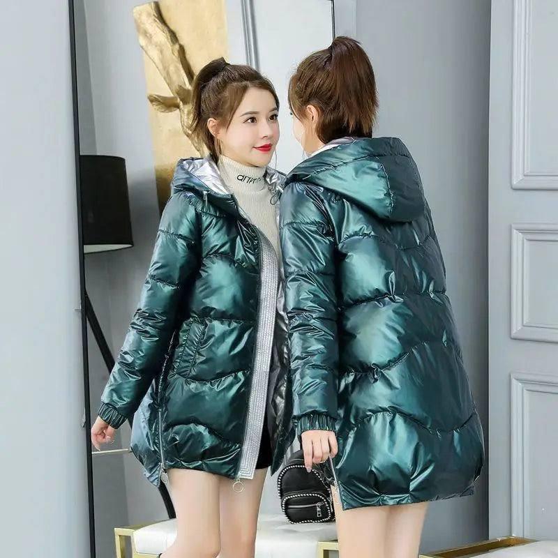 Disposable Cotton Coat Women Bright Face-Green-3