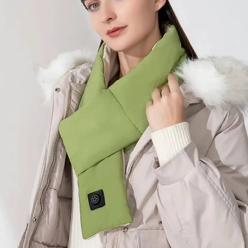 Electric Neck Smart Heat Shawl-Green-1