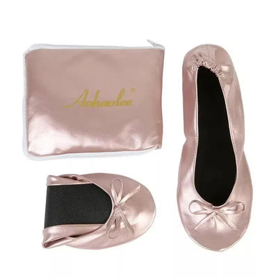 Women Shoes Flats Portable Fold Up Ballerina-1