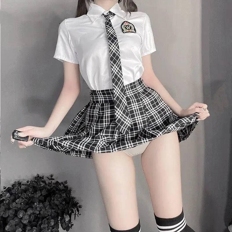 Erotic Lingerie JK Uniform Temptation Suit Pure-PhotoColor-3