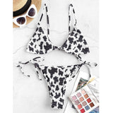 European And American Ladies Split Print Bikini Swimsuit-7style-2