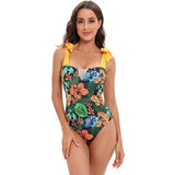 European And American One Piece Bikini Swimsuit-3