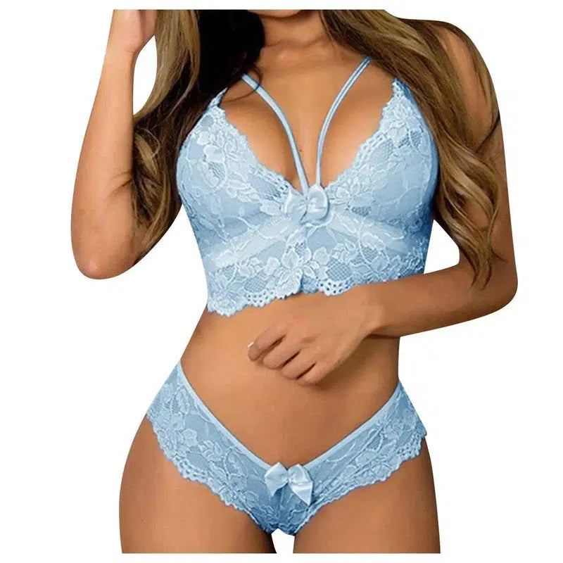 European And American Lingerie Lace-SkyBlue-2