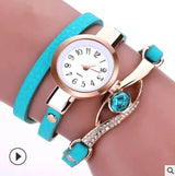 Fashion casual ladies winding table, big eyes ladies winding watch bracelet watch-7