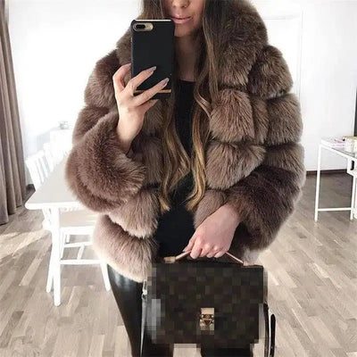 Faux fur jacket-10