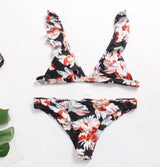 Floral Print Brazilian Bikini - High-Quality Women's-S-2