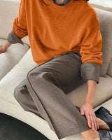 For Sweater Women Sweaters Wool Jumper Basic Korean Fashion-Orange-7