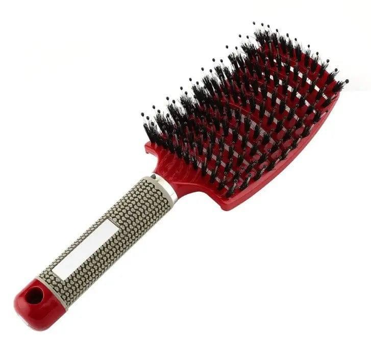 Hairbrush Anti Klit Brushy Haarborstel Women Detangler Hair-Red-66