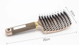 Hairbrush Anti Klit Brushy Haarborstel Women Detangler Hair-Gold-76