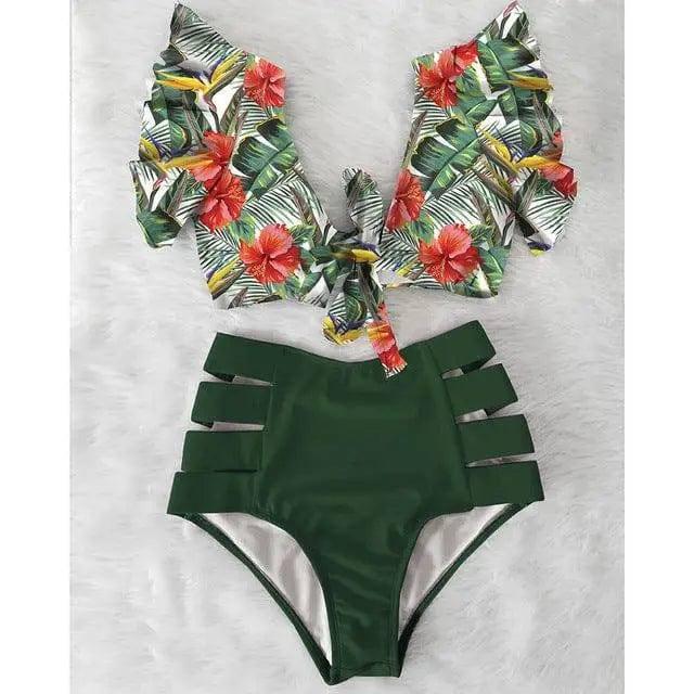 High waist bikini sexy 2-piece set-NA19508G6-17