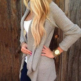 Irregular Knitted Cardigan-3