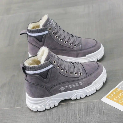 Ladies Casual Shoes Lace-up Fashion Sneakers Platform Snow-5