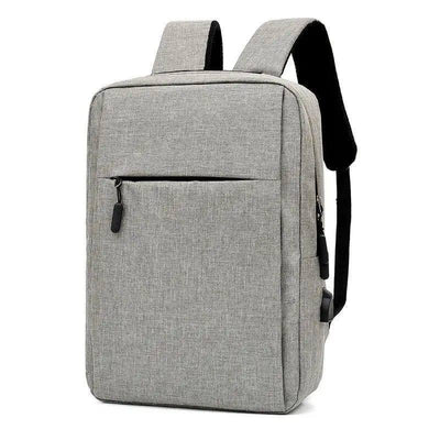 Laptop Backpack With USB Design Business Bags Men-Light grey-5