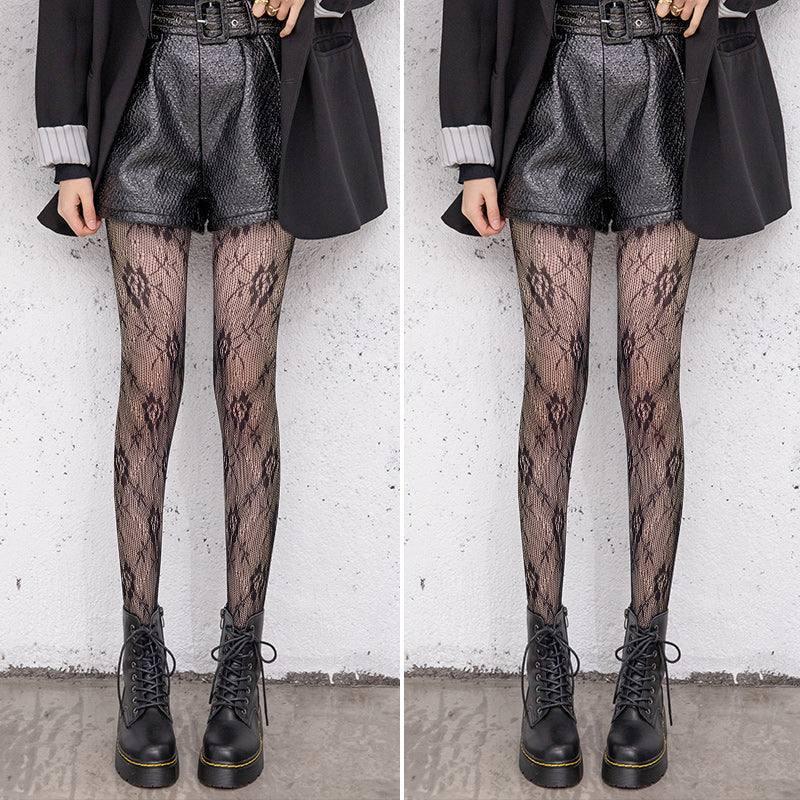 Light Leg Artifact Flesh Color Net Red Summer Jk Black Ins-N-14