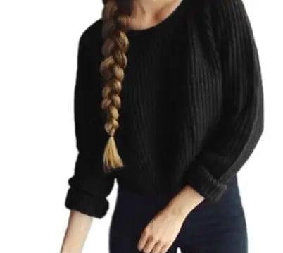 Long Sleve Classic Sweaters-Black-8