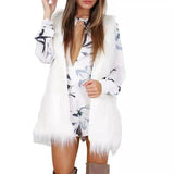 Autumn and winter new warm fashion faux fur vest fur-White-1