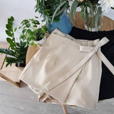 LOVEMI - Lovemi - Bowknot Decoration Culotte Divided Skirt