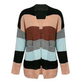 LOVEMI - Lovemi - Colorblock sweater cardigan