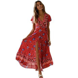 Cross-border new products summer casual hot holiday print-Winered-45