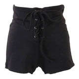 LOVEMI - Lovemi - Eyelet straps slim shorts