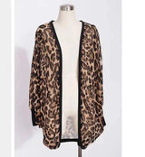 LOVEMI - Lovemi - Fashion Women Leopard Print Chiffon Kimono